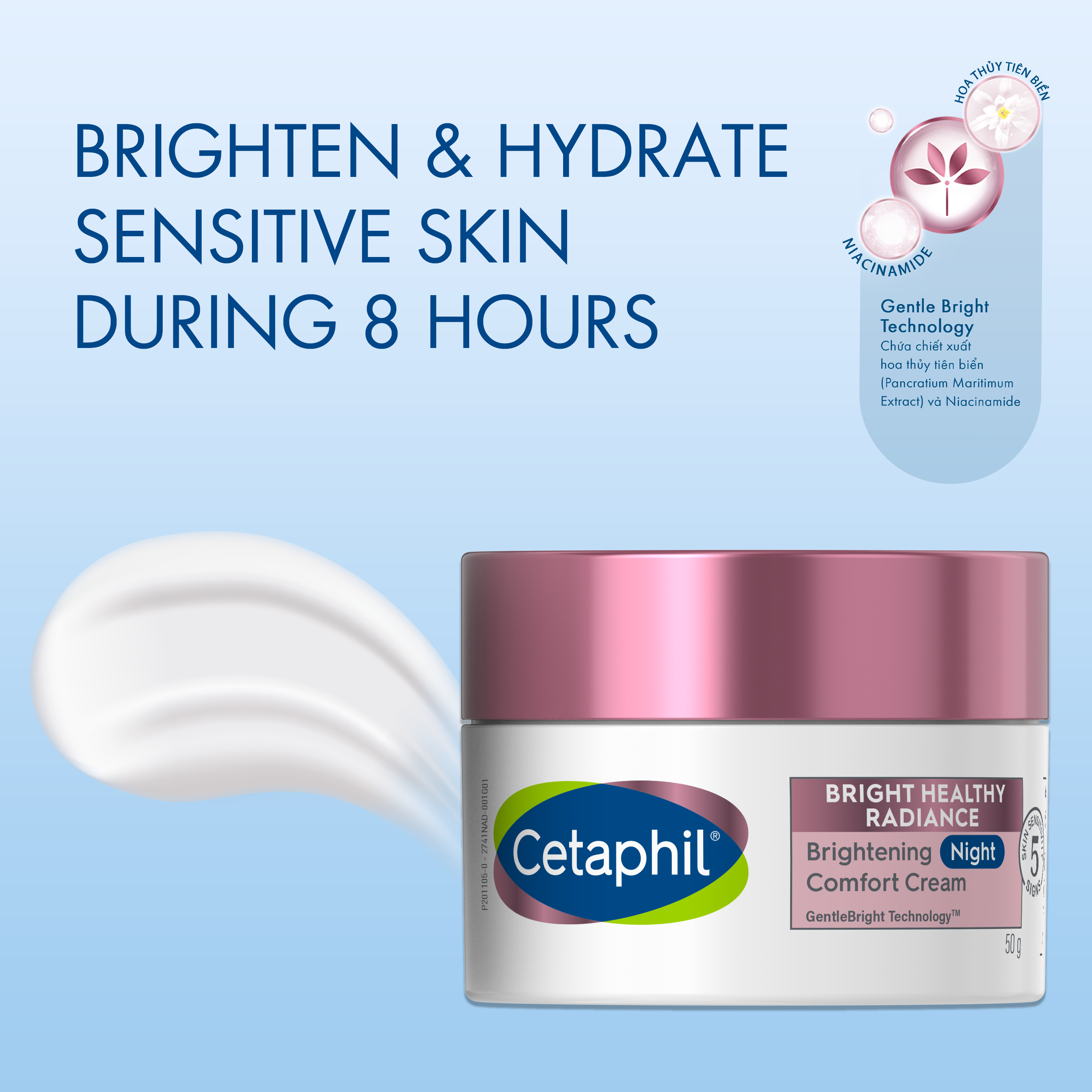 Cetaphil Bright Healthy Radiance Brightening Night Comfort Cream 
                    Ingredients